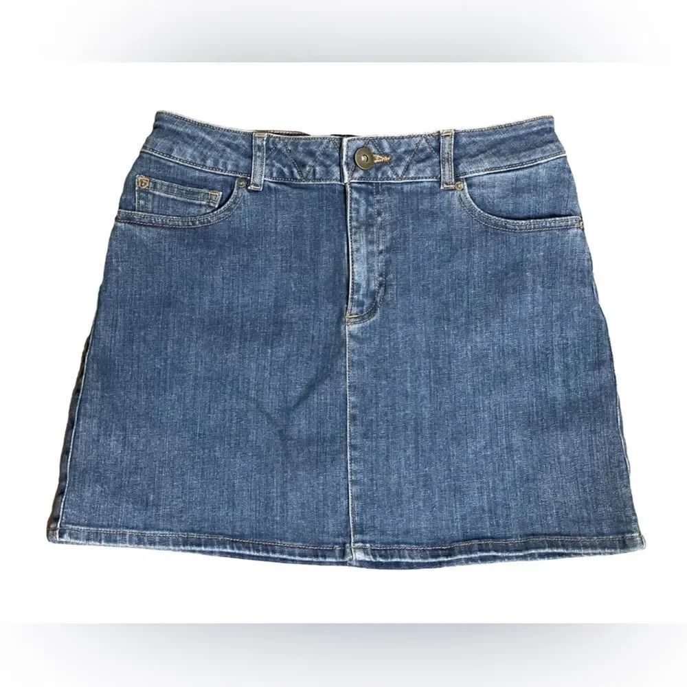 DL1961 Mini Parker Swagger Denim Skirt Made w/American Cotton (Medium)